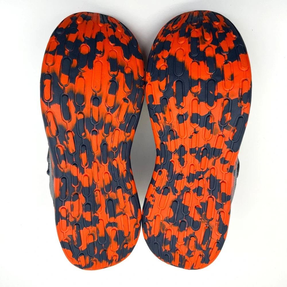 Adidas Lite Racer Adapt 7.0 K Shoes Kids 6 Grey Orange Camo Cloudfoam Sneakers